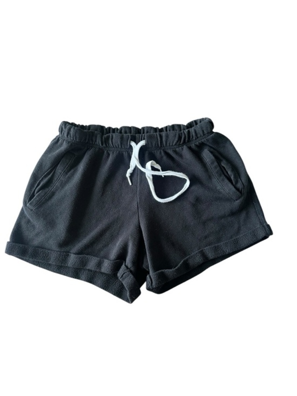 PINK Victoria Secret Lounge Shorts - Womens Small - Black - White Logo